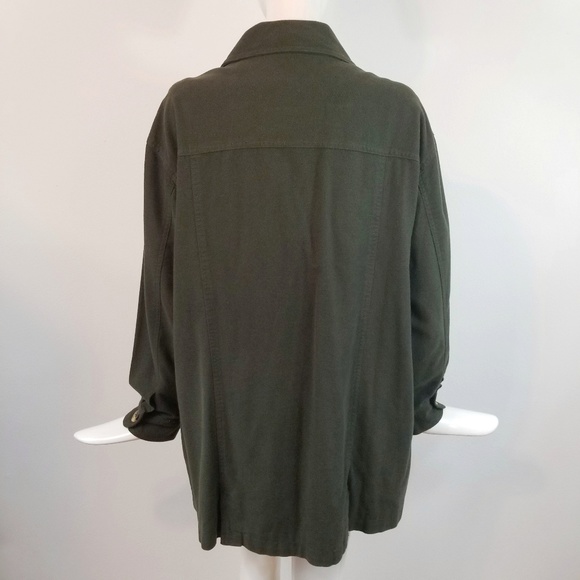 Jones New York Oversized Balmacaan Utility Coat M - Picture 2 of 5